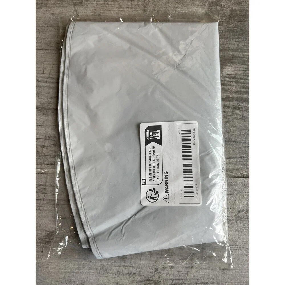 6 Piece 22in Giant Metalized White Nylon Durable 4D Foil Party Balloons Reusable